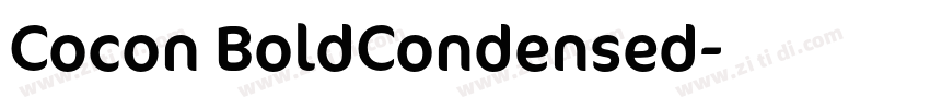 Cocon BoldCondensed字体转换